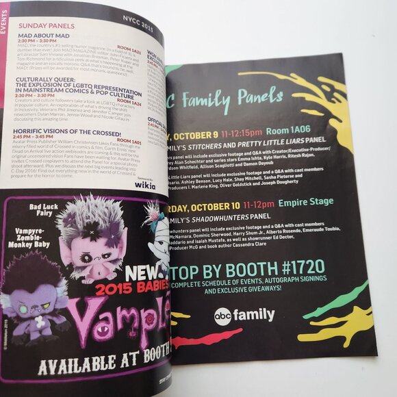 2015 NYCC 10th Edition Comic Con Program Featuring DKIII By Frank Miller & More - Picture 5 of 11